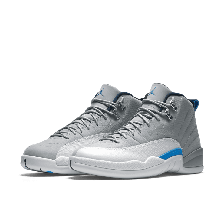 Air Jordan 12 Retro Grey University Blue Angle 2