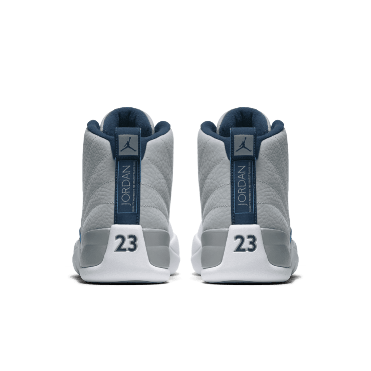 Air Jordan 12 Retro Grey University Blue Angle 3