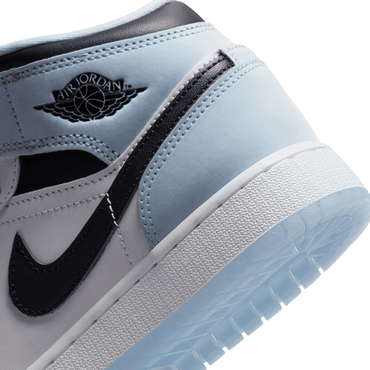 Air Jordan 1 Mid SE Ice Blue (2023) (GS) Angle 5