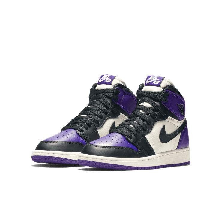 Air Jordan 1 Retro High Court Purple (GS) Angle 2