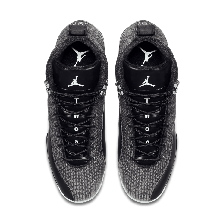 Air Jordan 12 Retro MCS Black Metallic Silver Angle 1