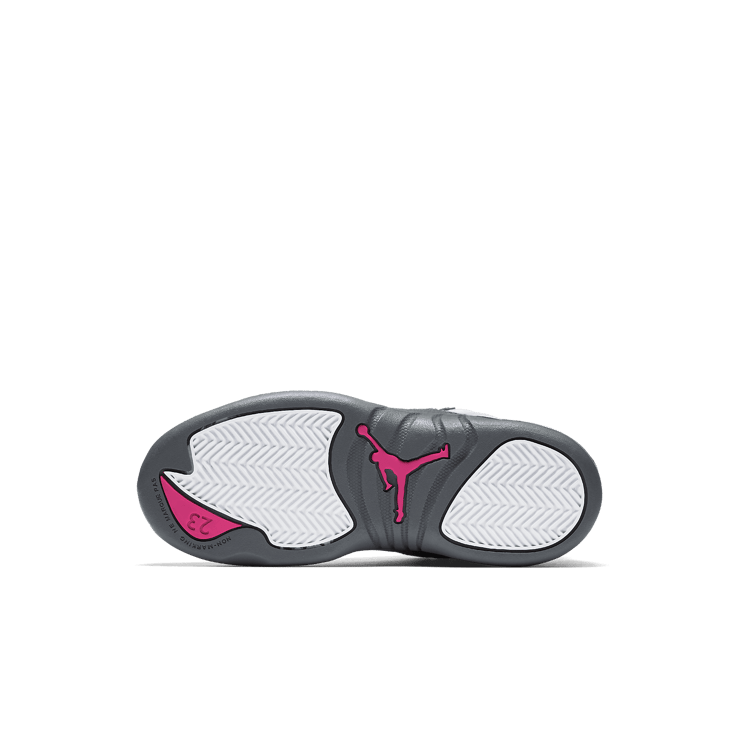 Air Jordan 12 Retro Wolf Grey Vivid Pink (PS) Angle 0