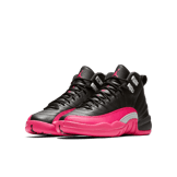 Air Jordan 12 Retro Black Deadly Pink (GS) Angle 2