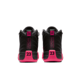 Air Jordan 12 Retro Black Deadly Pink (GS) Angle 3