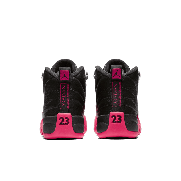 Air Jordan 12 Retro Black Deadly Pink (GS) Angle 3