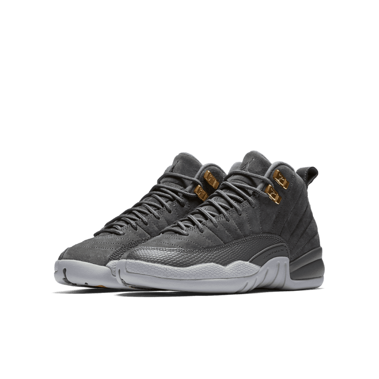 Air Jordan 12 Retro Dark Grey (GS) Angle 2