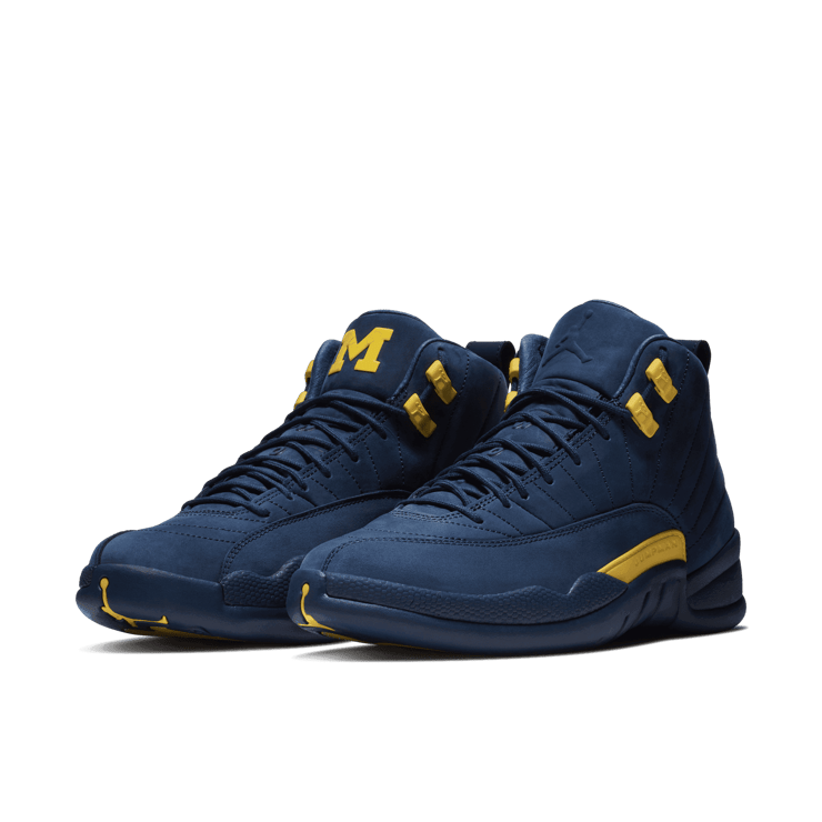 Air Jordan 12 Retro Michigan Angle 2