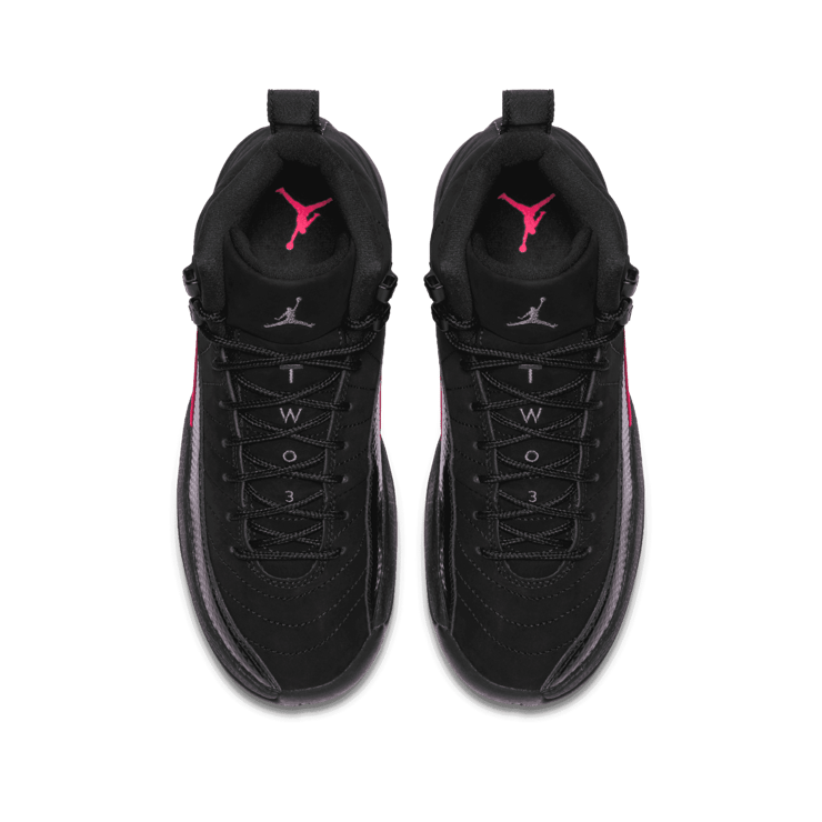 Air Jordan 12 Retro Black Rush Pink (GS) Angle 1