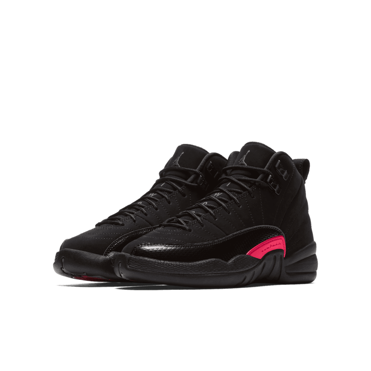 Air Jordan 12 Retro Black Rush Pink (GS) Angle 2