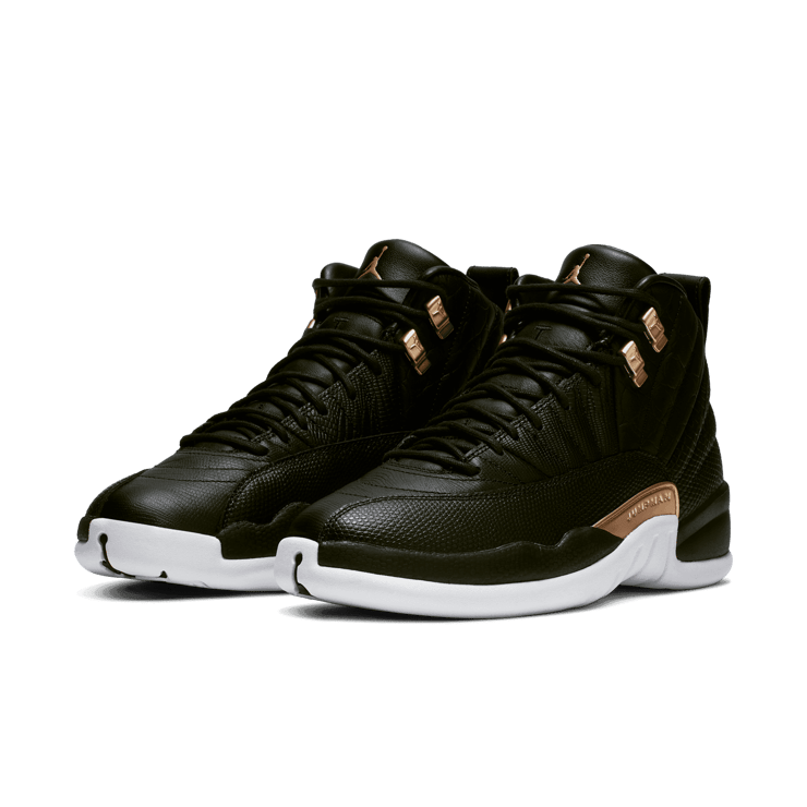 Air Jordan 12 Retro Black Metallic Gold White (W) AO6068-007