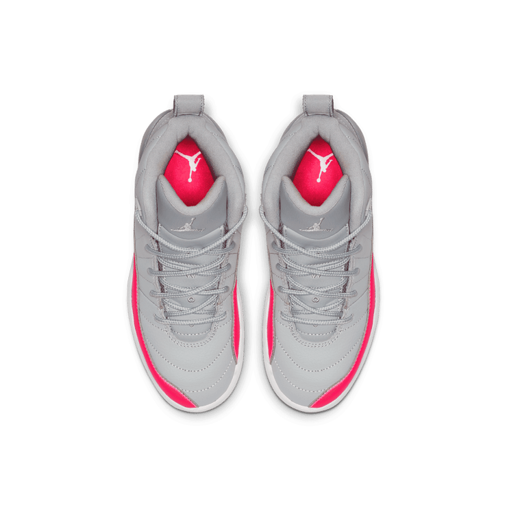Air Jordan 12 Retro Wolf Grey Racer Pink (PS) Angle 1