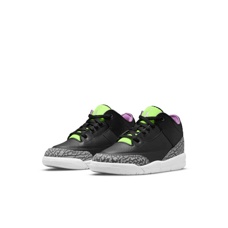 Air Jordan 3 Retro Electric Green (PS) Angle 2