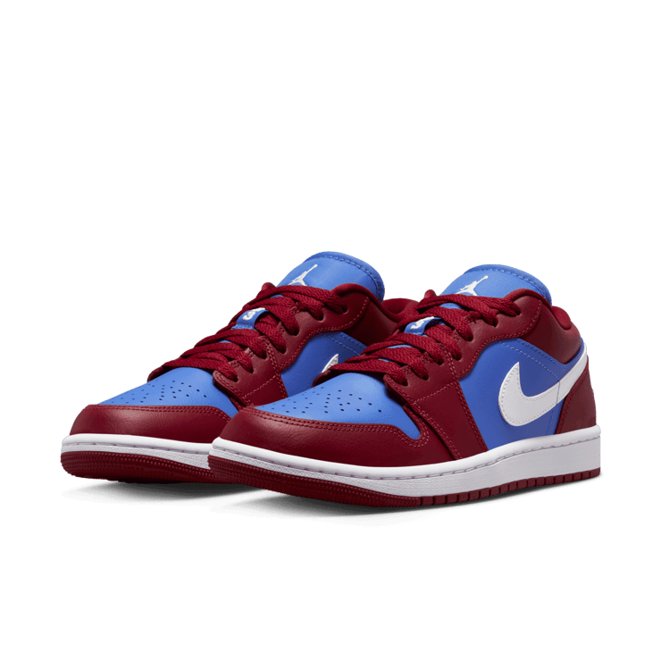 Jordan 1 Low Pomegranate Medium Blue (W) Angle 2