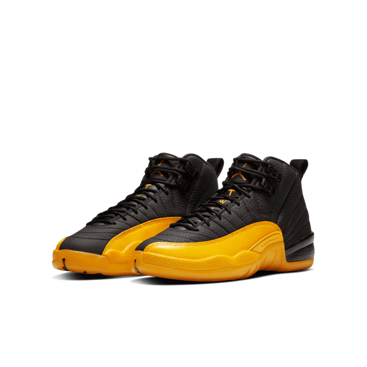 Air Jordan 12 Retro Black University Gold (GS) Angle 2