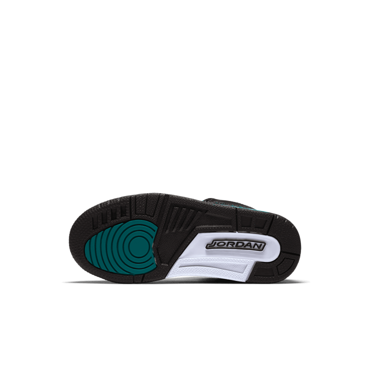 Air Jordan 3 Retro Black Metallic Gold Rio Teal (PS) Angle 0