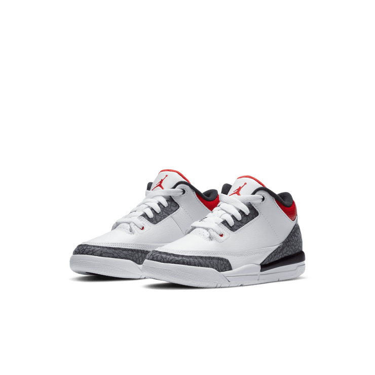 Air Jordan 3 Retro SE-T Fire Red Denim (PS) Angle 2