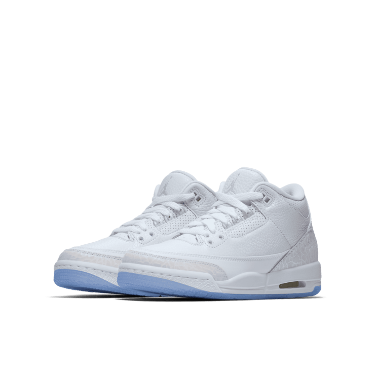 Air Jordan 3 Retro Pure White (2018) (GS) Angle 2