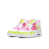 Air Jordan 4 Retro White Lemon Pink (GS) Angle 2