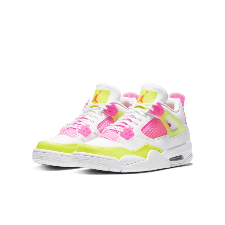 Pink Blast Lemon Venom 4's Yellow Jordan White Lemon Venom