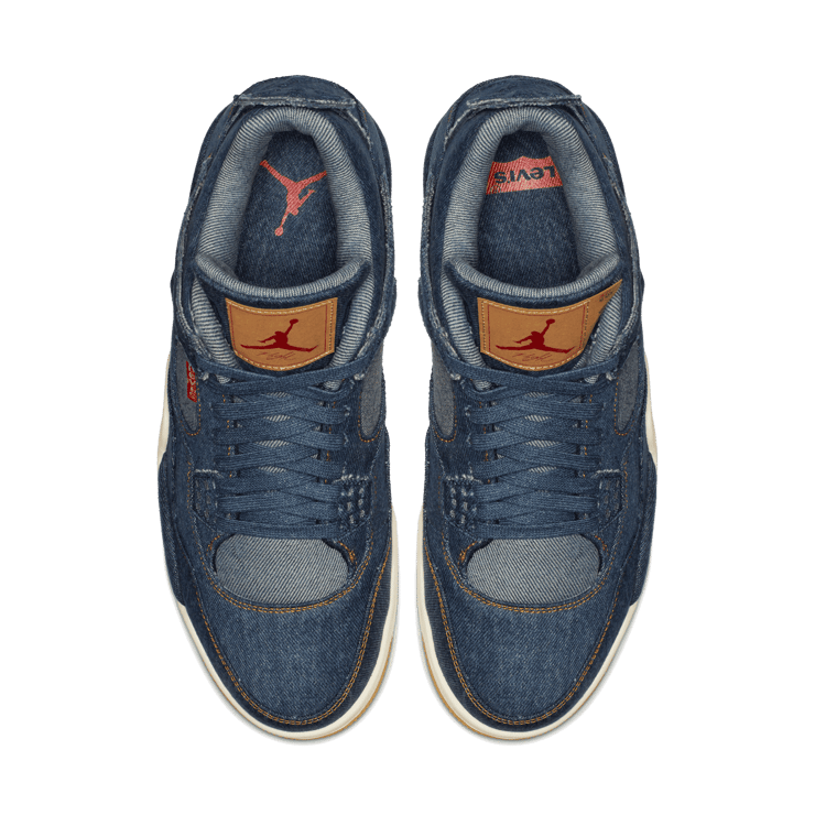 Air Jordan 4 Retro Levi's Denim (Tag with Levi's Logo) Angle 1