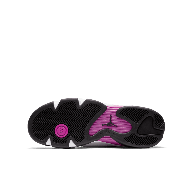 Air Jordan 14 Retro Fuchsia Flash Black Toe (GS) Angle 0