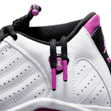 Air Jordan 14 Retro Fuchsia Flash Black Toe (GS) Angle 4
