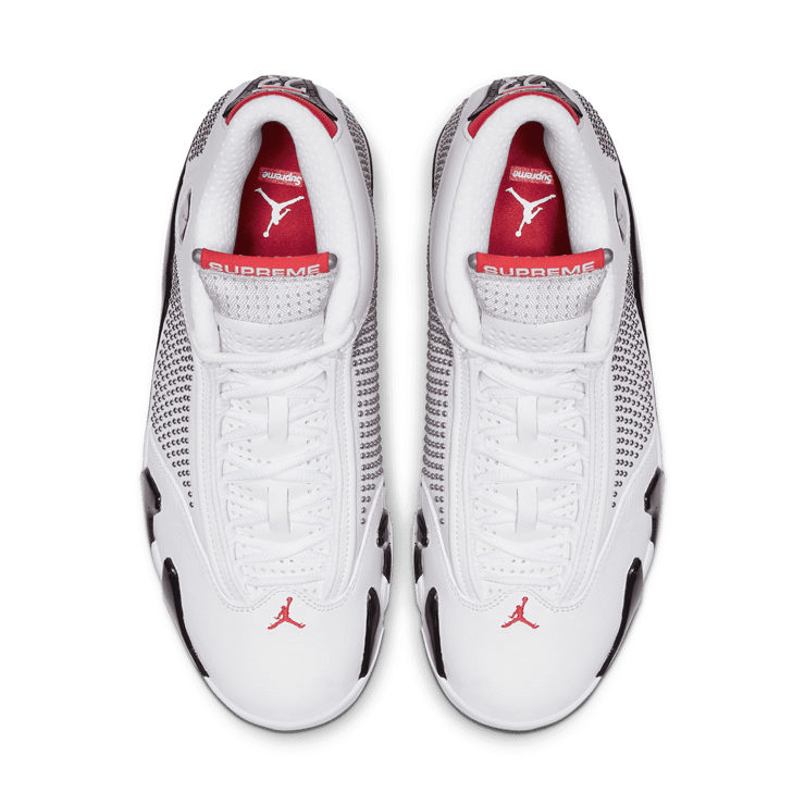 Air Jordan 14 Retro Supreme White Angle 1