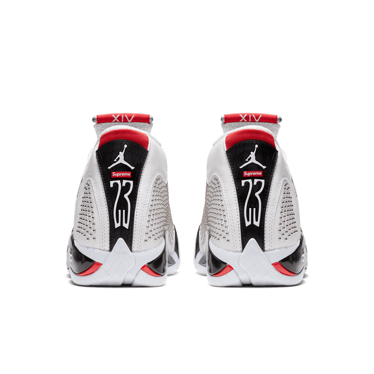 Air Jordan 14 Retro Supreme White Angle 3