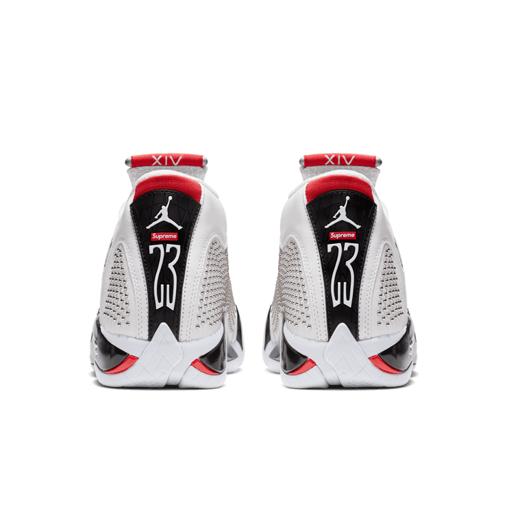Air Jordan 14 Retro Supreme White Angle 3
