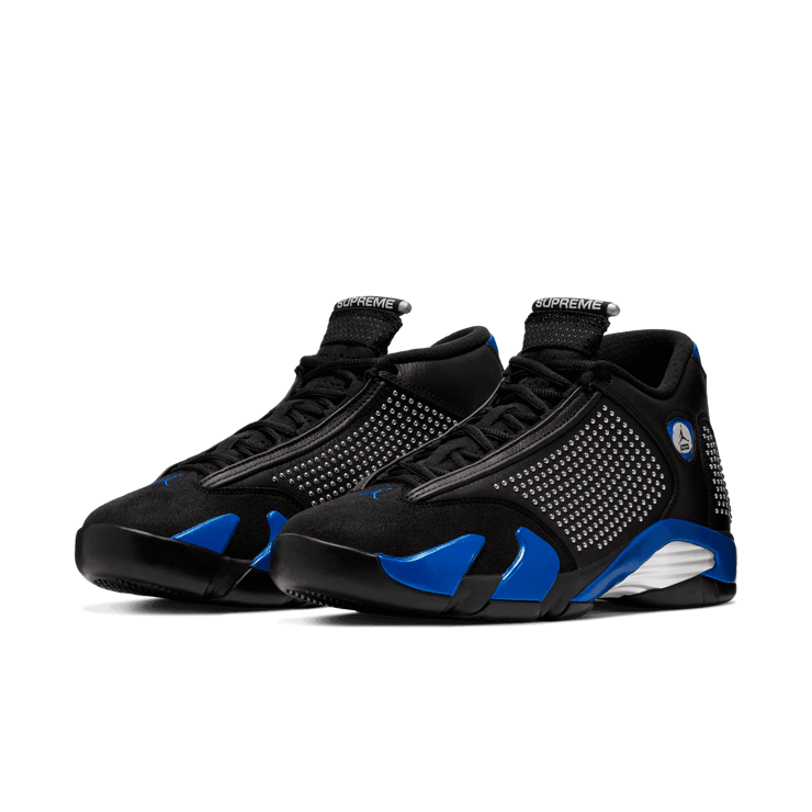 Air Jordan 14 Retro Supreme Black Angle 2