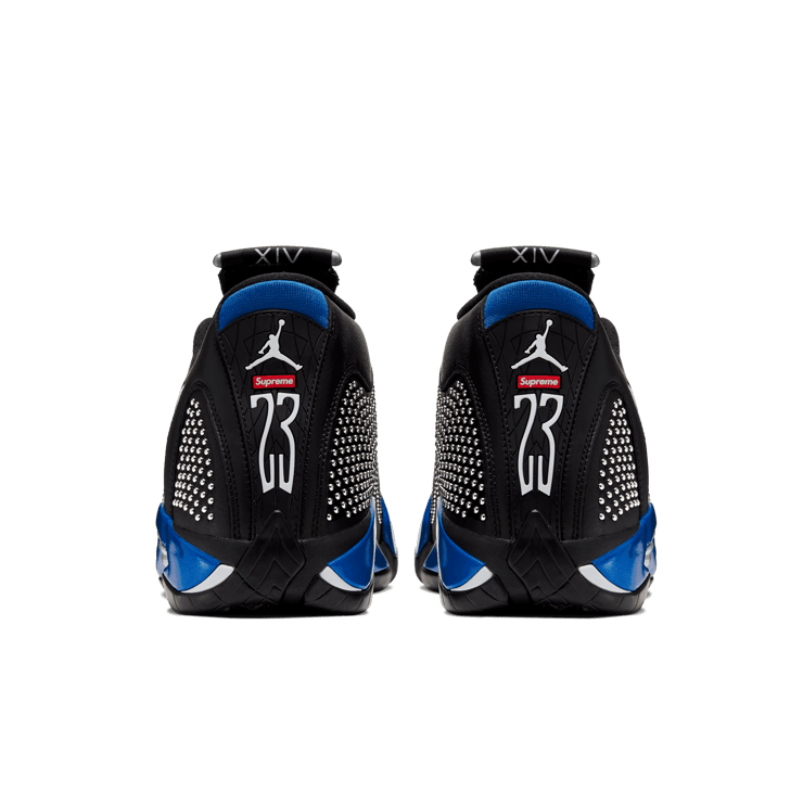 Air Jordan 14 Retro Supreme Black Angle 3