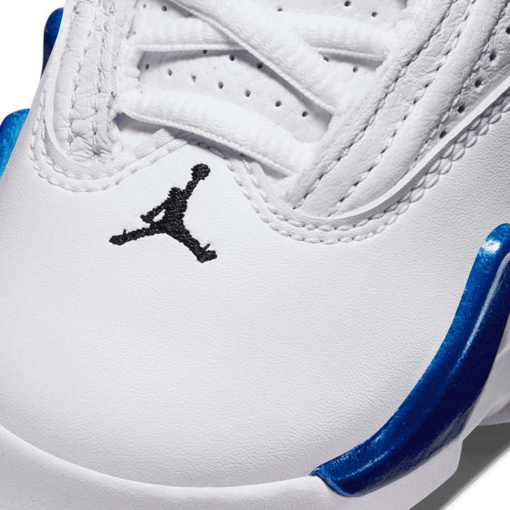 Air Jordan 14 Retro White Hyper Royal (GS) Angle 4