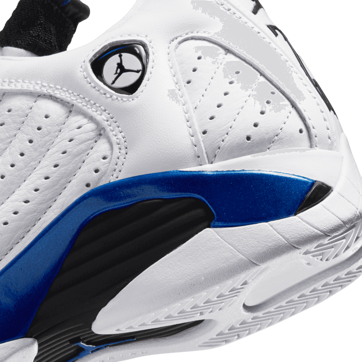 Air Jordan 14 Retro White Hyper Royal (GS) Angle 5