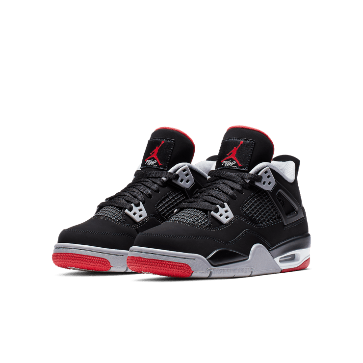 Air Jordan 4 Retro Bred (2019) (GS) Angle 2