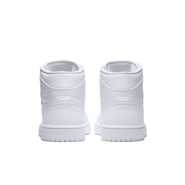 Jordan 1 Mid Triple White Angle 3