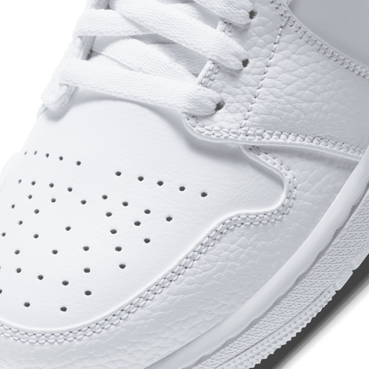 Jordan 1 Mid Triple White Angle 4