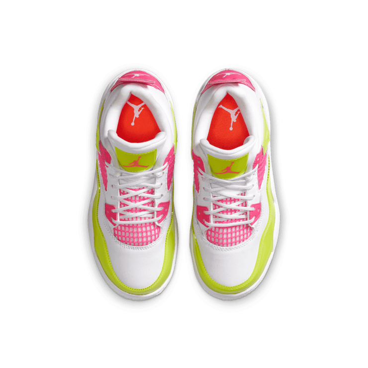 Air Jordan 4 Retro White Lemon Pink (PS) Angle 1
