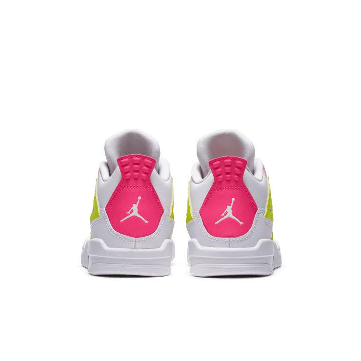Air Jordan 4 Retro White Lemon Pink (PS) Angle 3