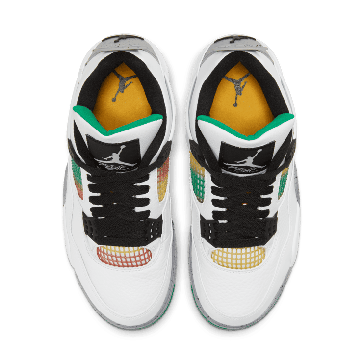 Air Jordan 4 Retro Lucid Green Rasta (W) Angle 1