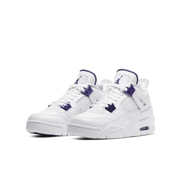 Air Jordan 4 Retro Metallic Purple (GS) Angle 2