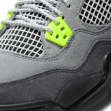 Air Jordan 4 Retro SE 95 Neon (GS) Angle 7