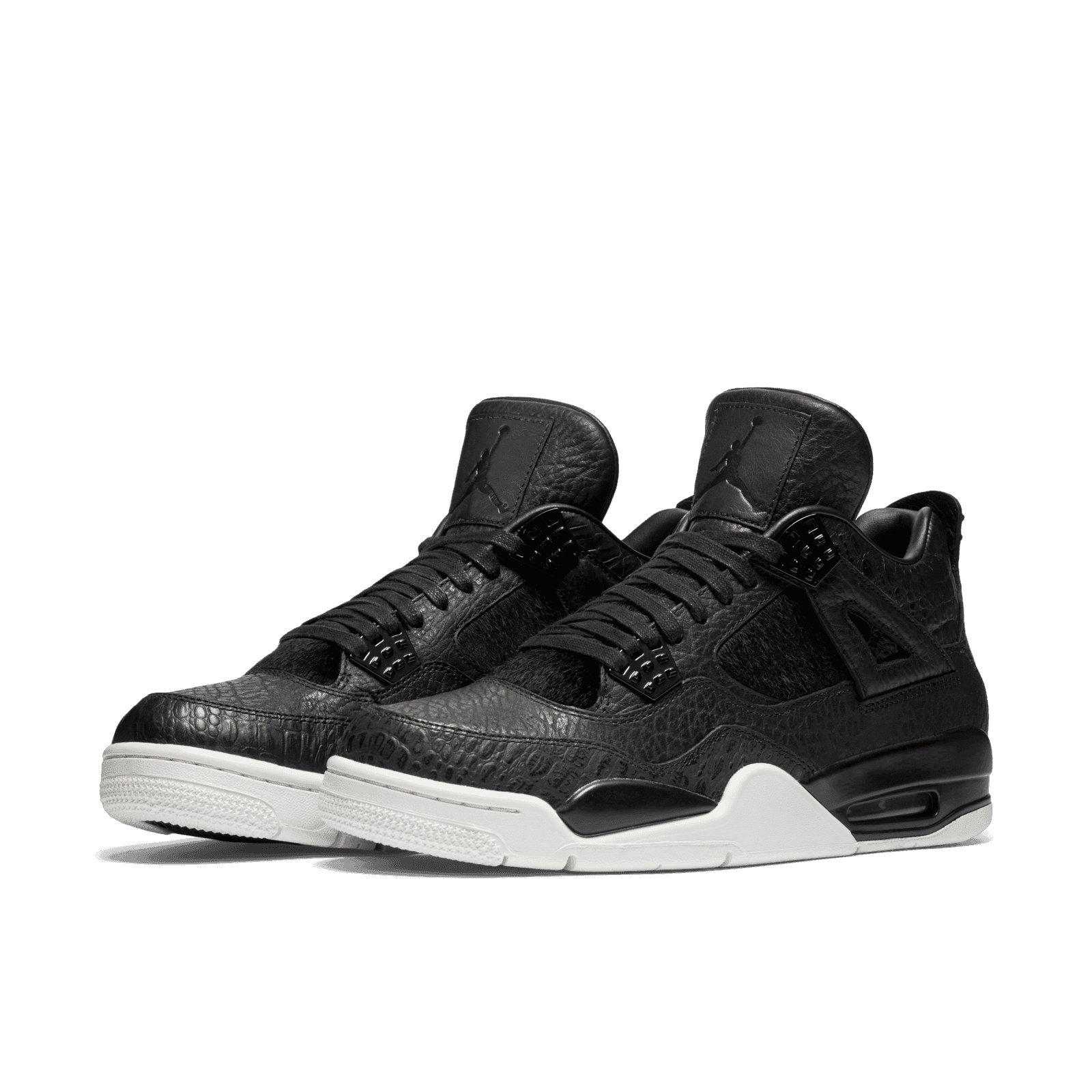 jordan 4 retro pony hair black