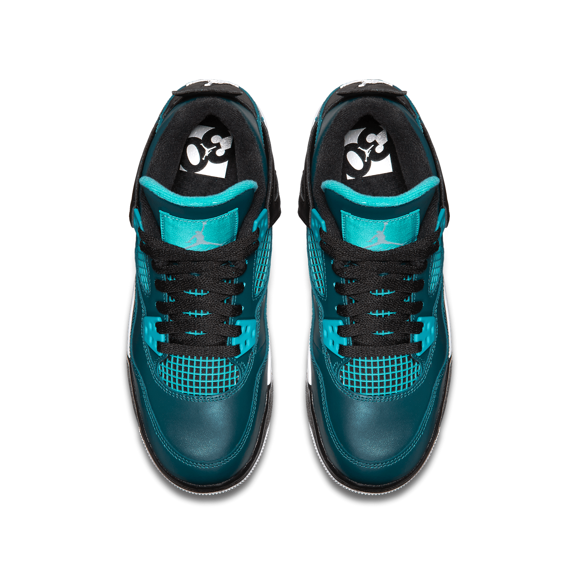 teal green jordan 4