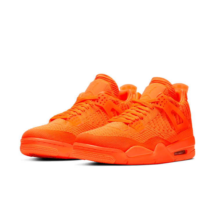 Air Jordan 4 Retro Flyknit Orange AQ3559 800 Raffles Where to Buy