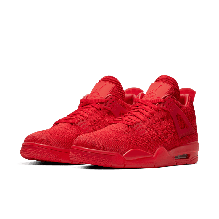 Air Jordan 4 Retro Flyknit Red Angle 2