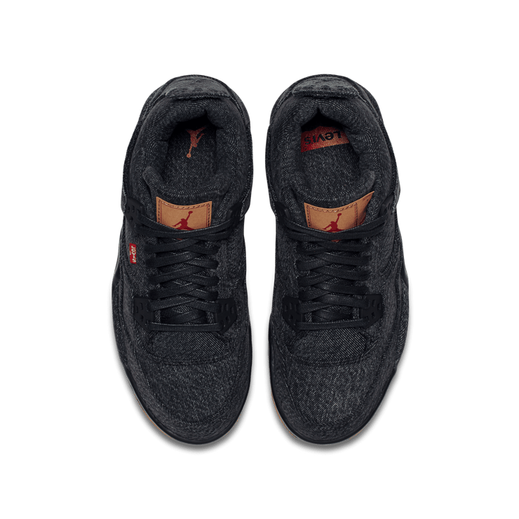 Air Jordan 4 Retro Levi's Black (GS) (Levi's Tag) Angle 1