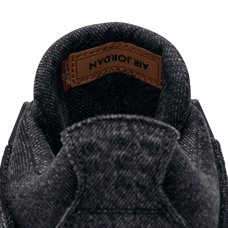 Air Jordan 4 Retro Levi's Black (GS) (Levi's Tag) Angle 4