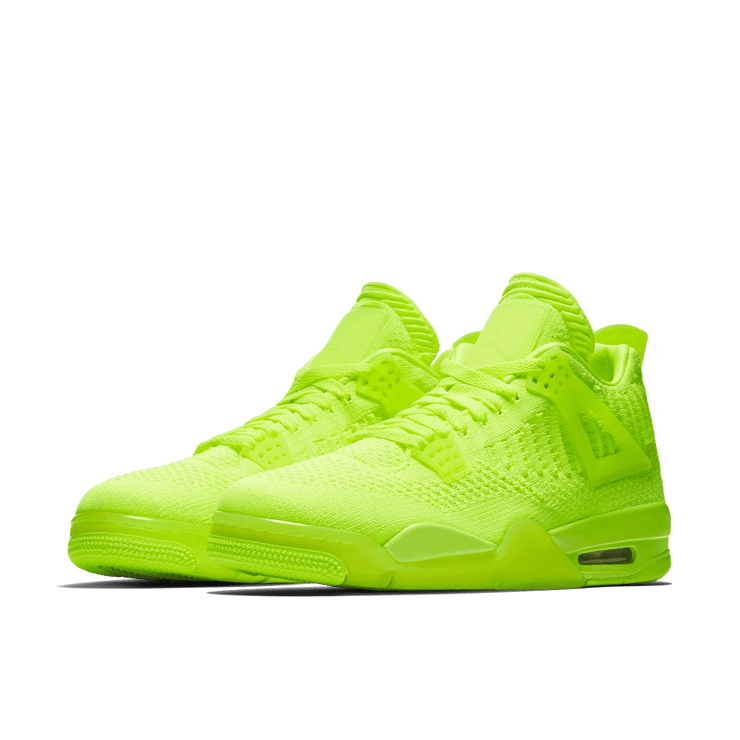 Air Jordan 4 Retro Flyknit Volt Angle 2