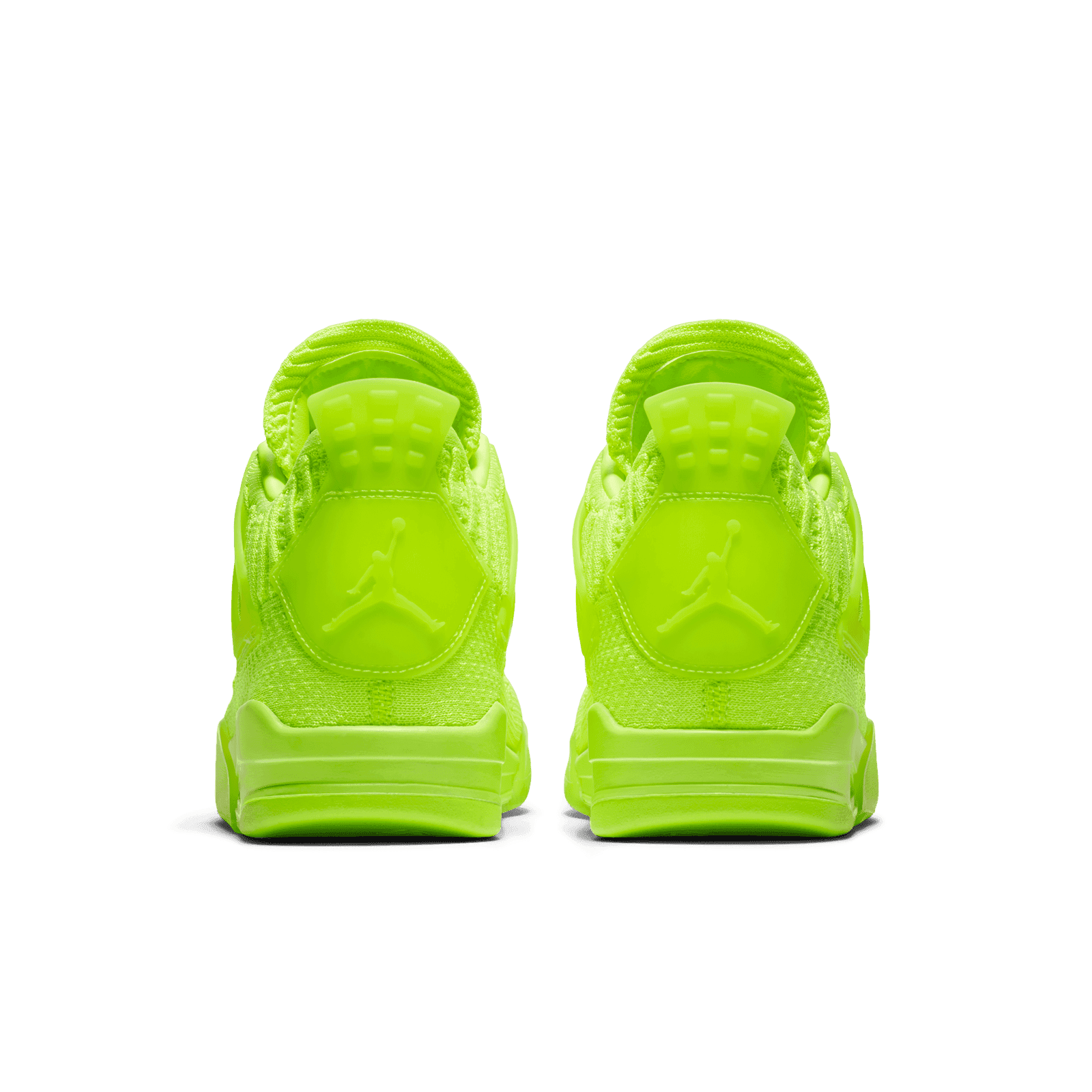 jordan 4 neon green on feet