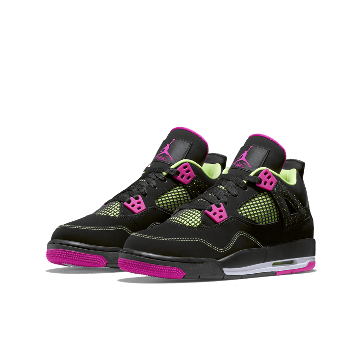 Air Jordan 4 Retro Fuschia (GS) Angle 2